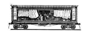 First Refrigerated Rail Car by Gustavus Swift